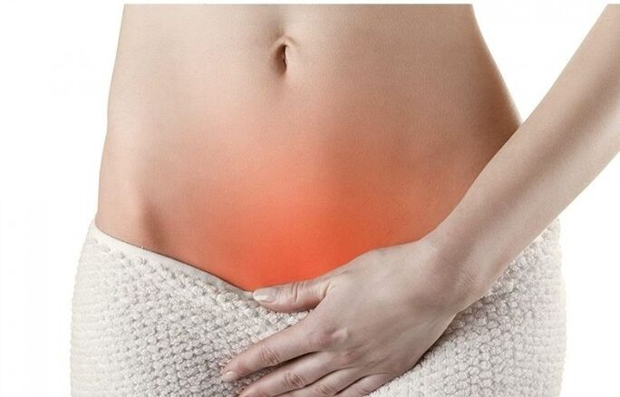 Pain in the area above the pubis is a sign of acute and chronic cystitis in women